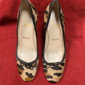Christian Louboutin Leopard Simple Pump - Size 8.5